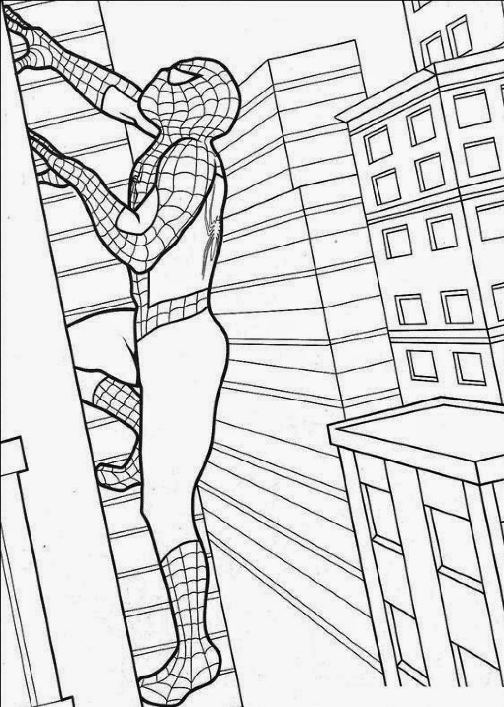 free printable spiderman coloring pages - photo #17