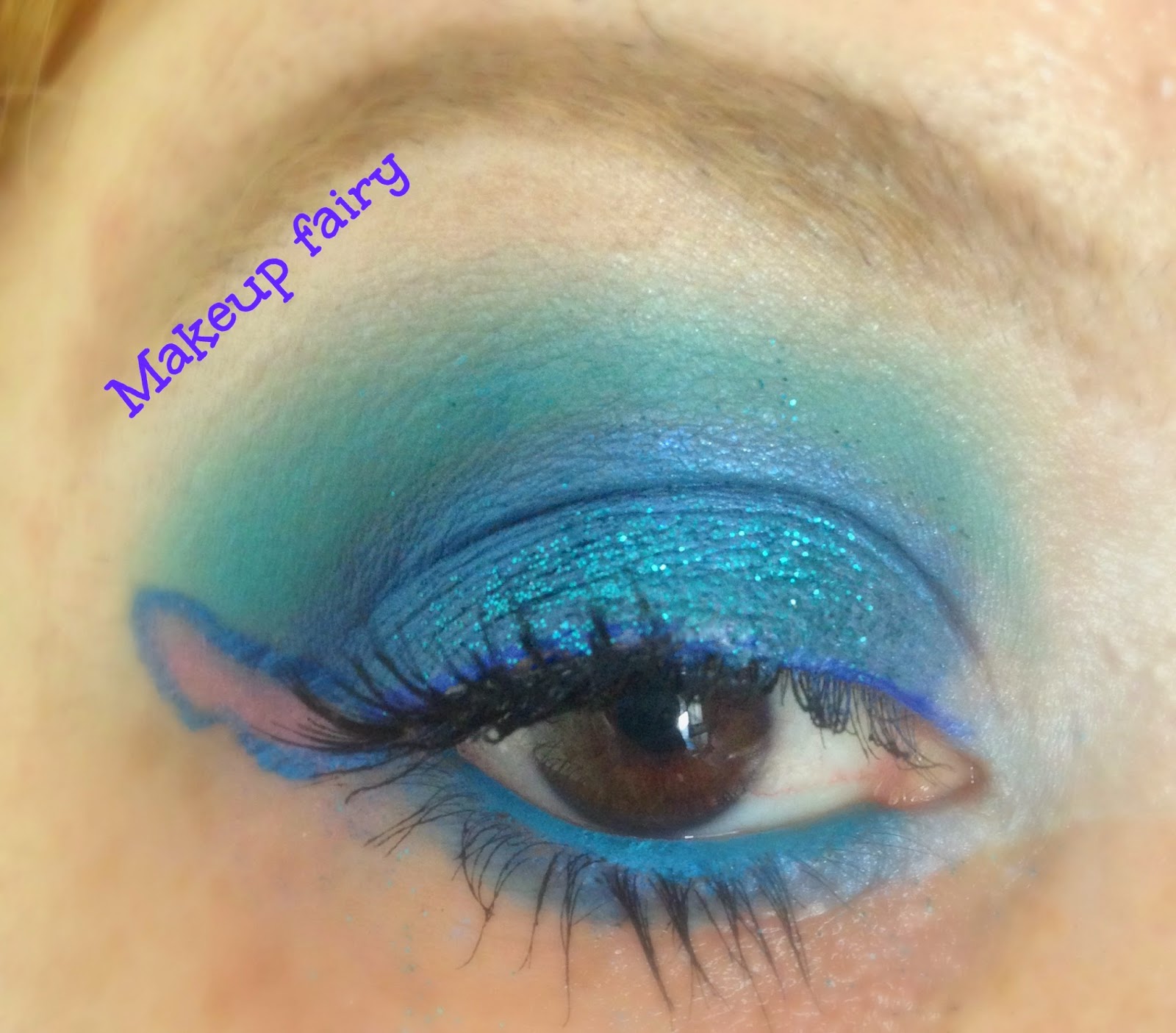 Tinklesmakeup eye makeup look Stitch inspired
