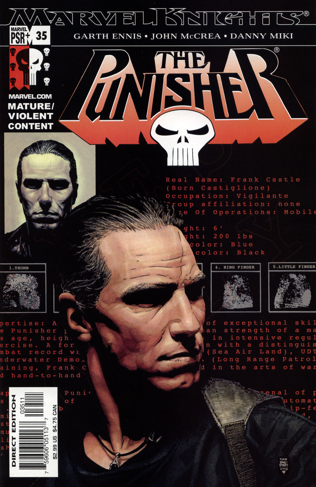 Read online The Punisher (2001) comic -  Issue #35 - Confederacy of Dunces - 1