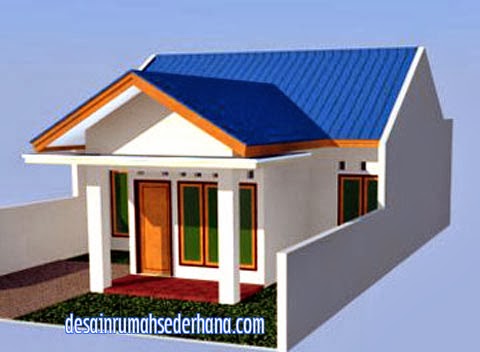 gambar desain rumah sederhana type 60 m2 tanah 120 m2