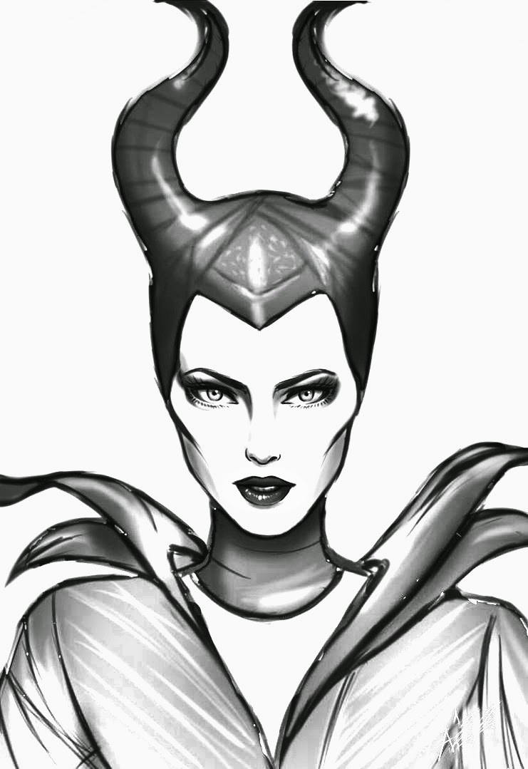 maleficent coloring pages - photo #24
