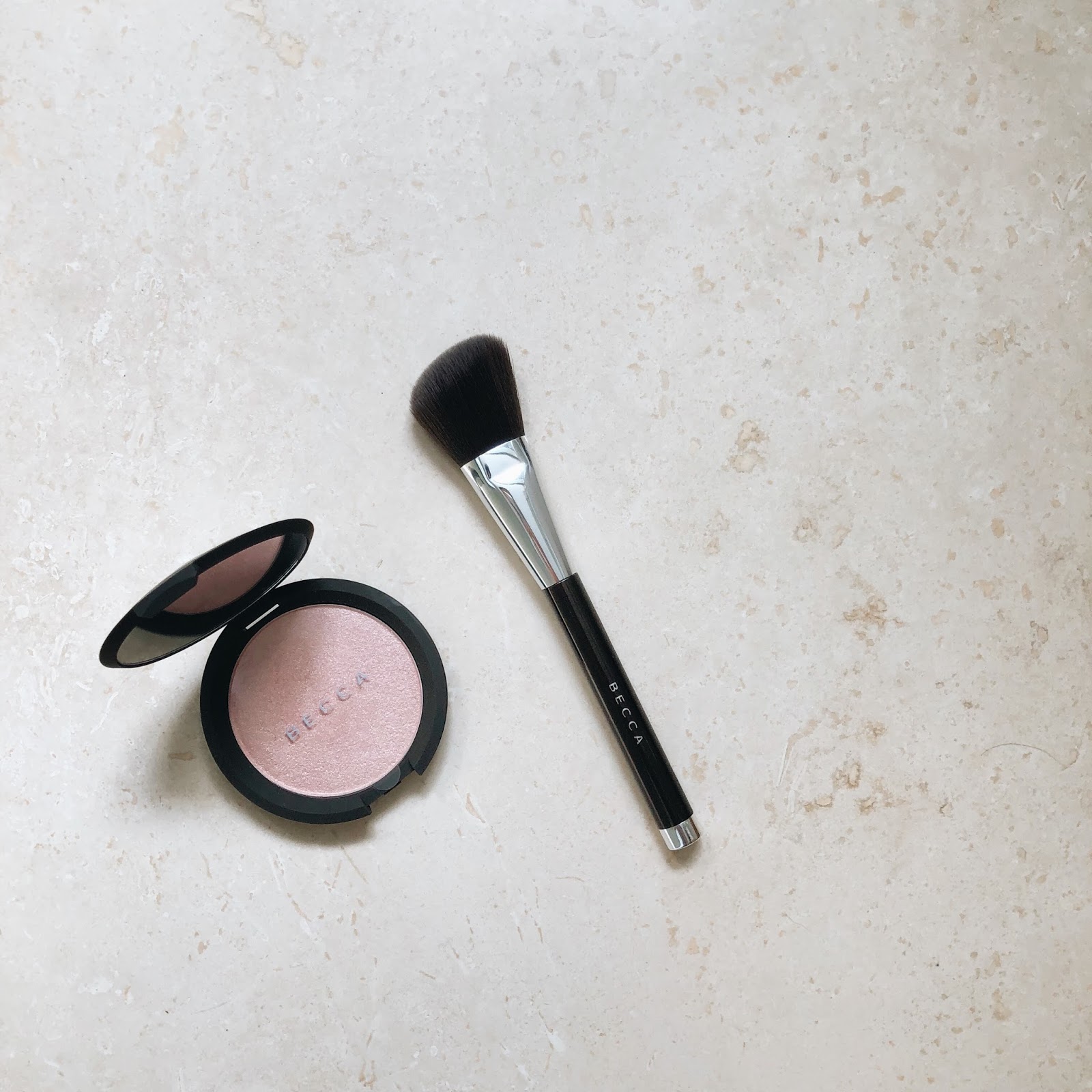 Skincare & Makeup Becca Shimmering Skin Perfector Pressed Highlighter with Becca Angled