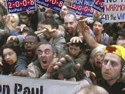Zombies with Ron Paul signs