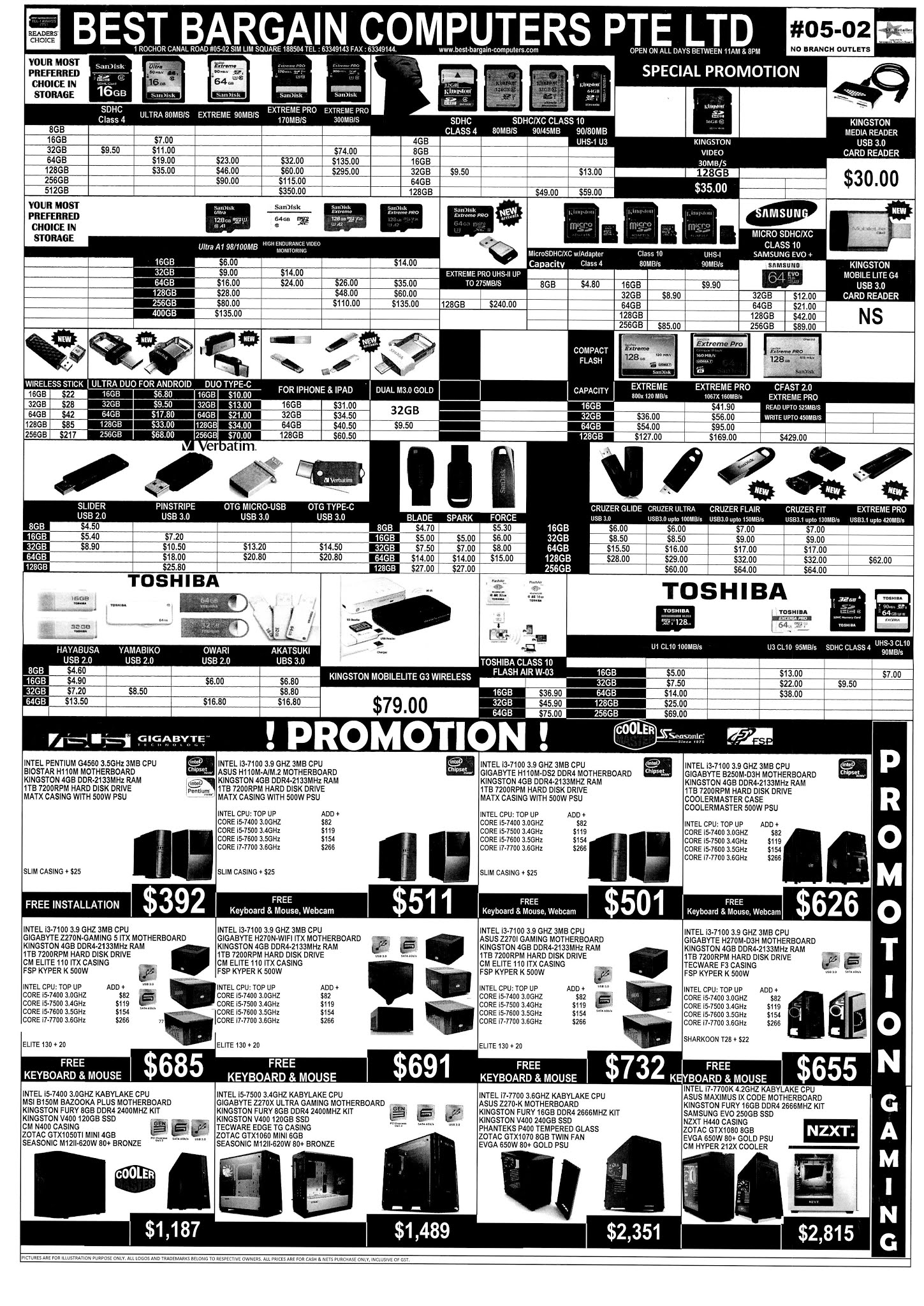 SG PC Fair Online Brochures, Flyers and Price List Best Bargain
