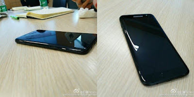 Samsung Galaxy S7 edge in Glossy Black leaks in live photos with 128GB Inbuilt Storage
