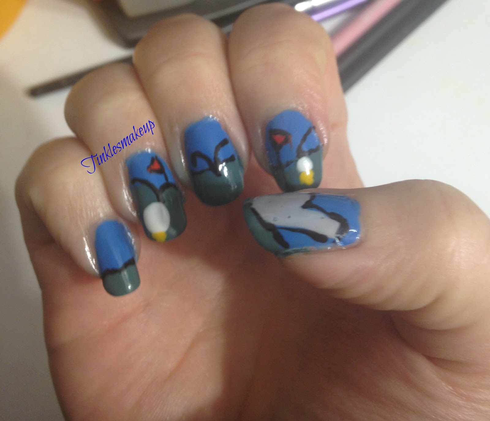 Tinklesmakeup Golf nail art