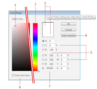 Color Picker dialog box Hộp thoại Color Picker Color Picker dialog box Hộp thoại Color Picker