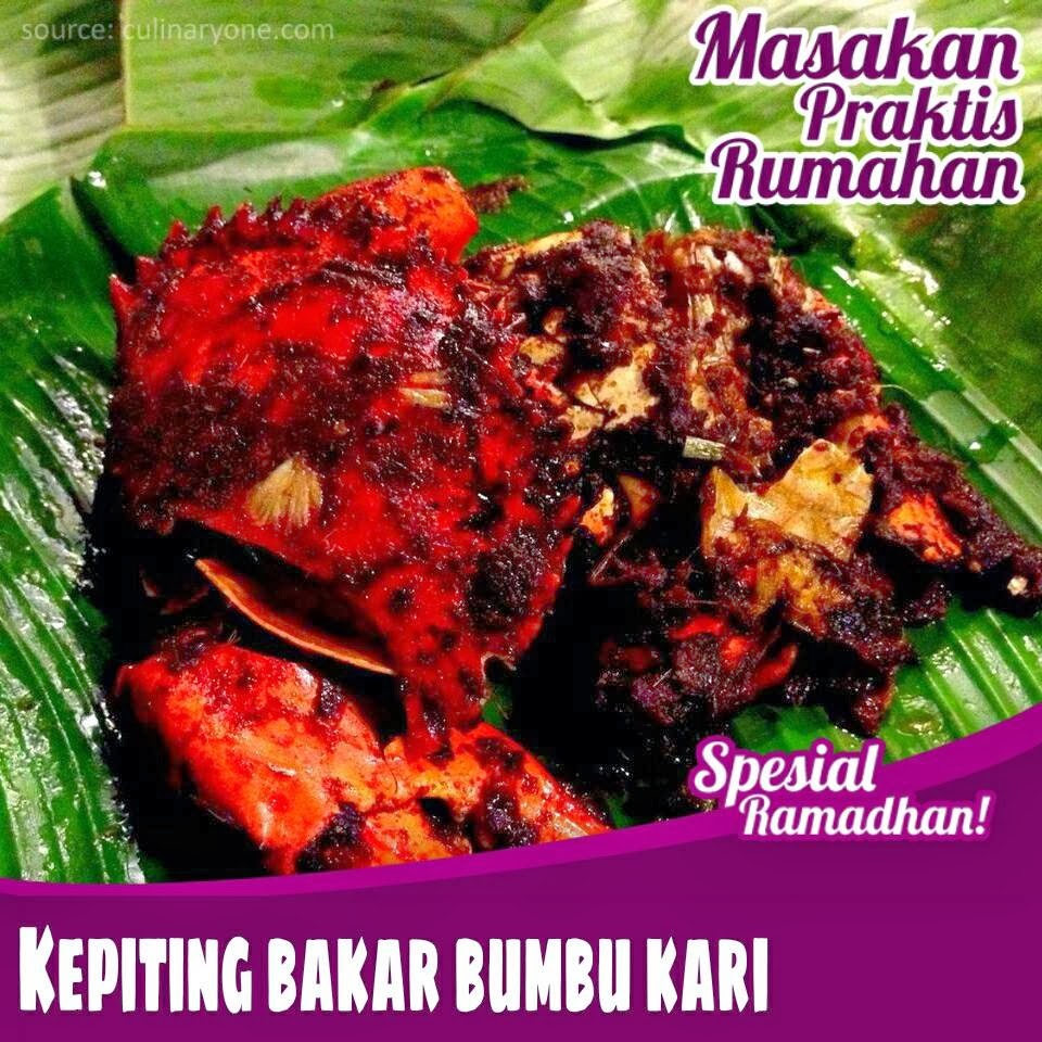 Kepiting Bakar Bumbu Kari  Resep Masakan Praktis Rumahan 