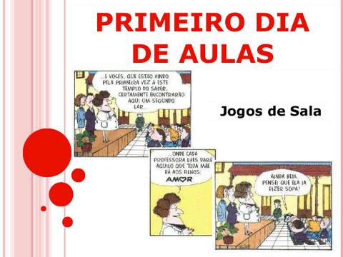 Dinâmica 1º dia de Aula Ingles