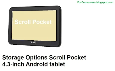 Storage Options Scroll Pocket mini Android tablet specs and review