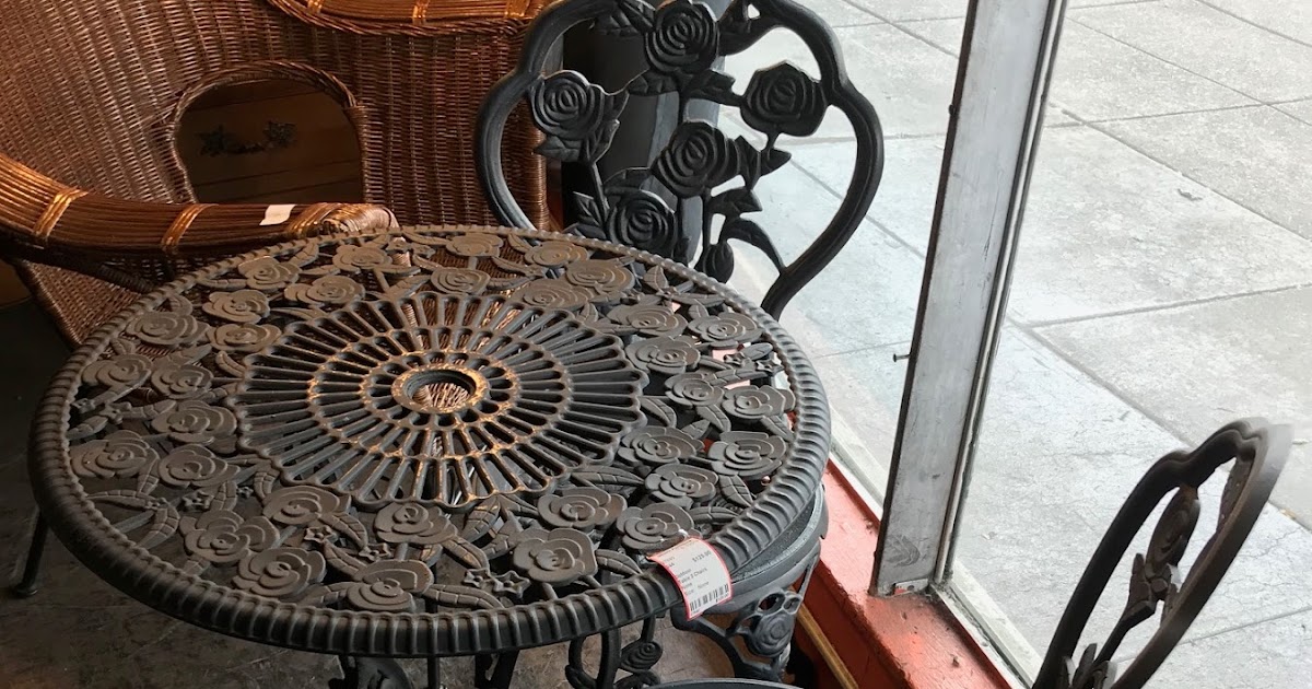 UHURU FURNITURE & COLLECTIBLES SOLD 27840, 27841 Black Iron Patio