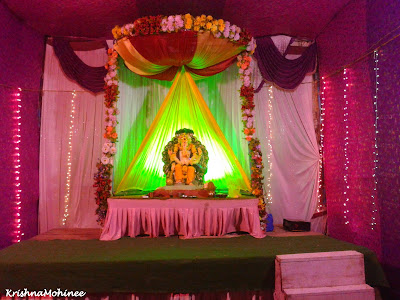 Image: Lord Ganesha Pendal Near JaiHind Senior College - Dhule