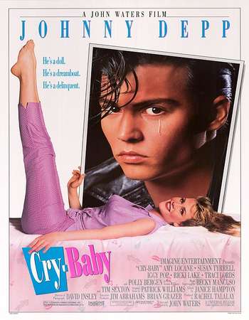 Poster Of Cry-Baby 1990 English 250MB BRRip 480p ESubs Watch Online Free Download downloadhub.in