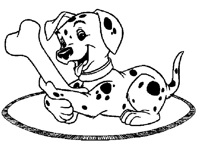 Disney Coloring Sheets For Kids: 101 Dalmatians Coloring Pages