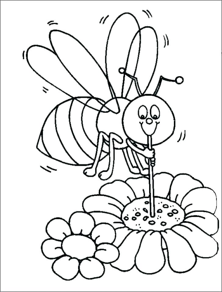 صورة نحلة للتلوين للاطفال