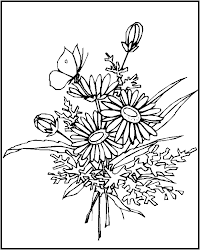 glass painting patterns coloring flower pages realistic flowers sheets friend butterfly favorite bouquet