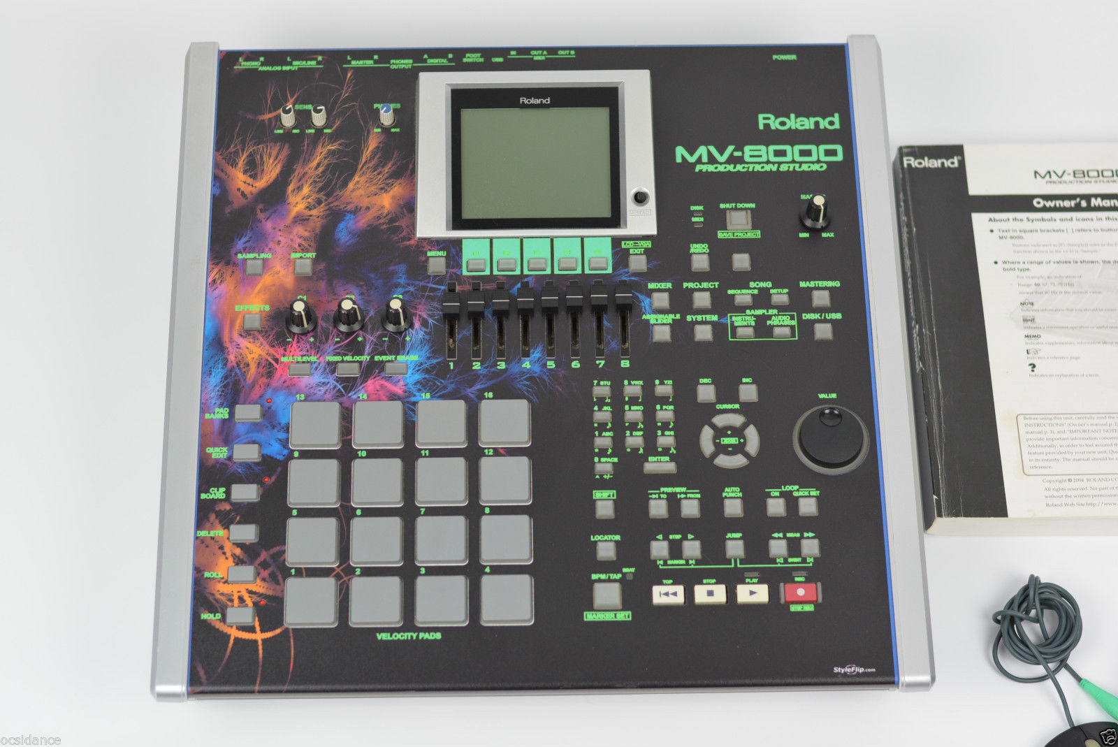 MATRIXSYNTH: Custom Faced ROLAND MV8000 MV-8000 PRODUCTION SAMPLER