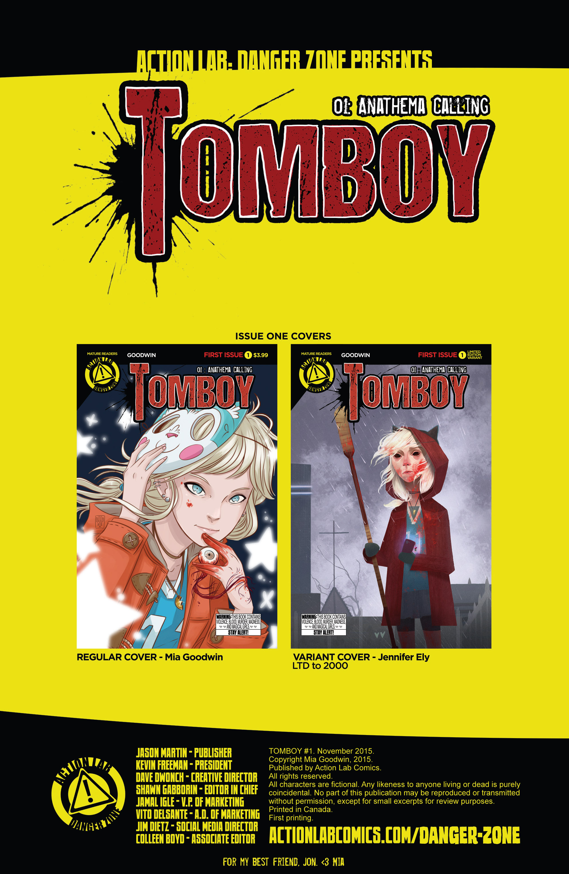 Read online Tomboy comic -  Issue #1 - 2