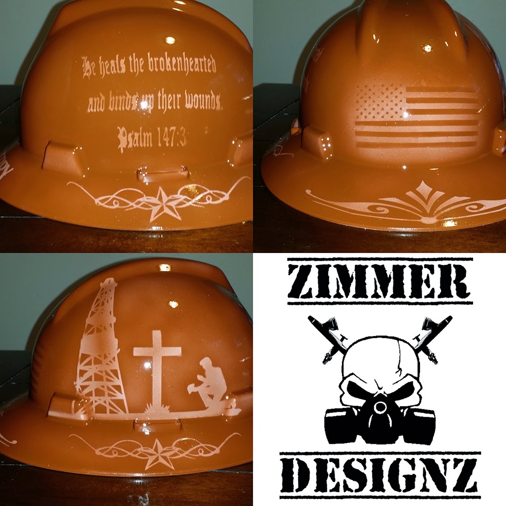 Zimmer DesignZ Custom Paint most recent hard hats