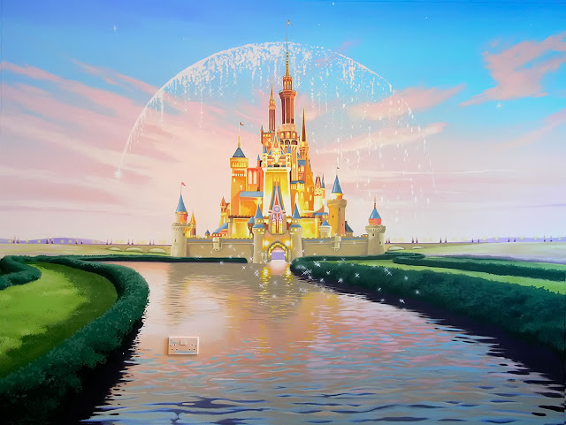 Disney - esque  Castle hand painted