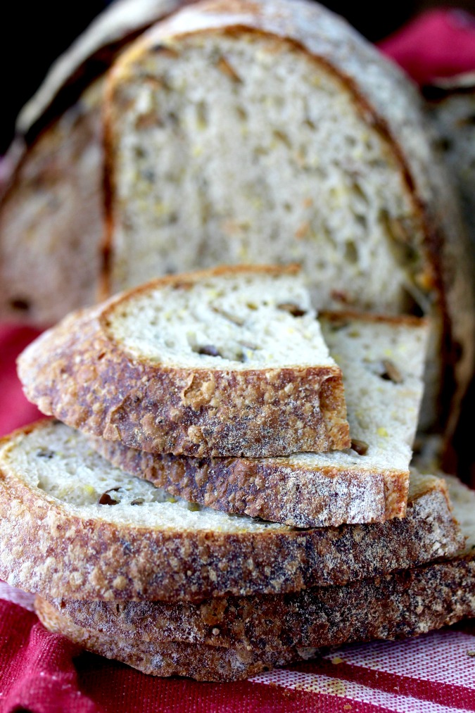 TartineStyle Sourdough Rosemary Polenta Bread Karen's Kitchen Stories