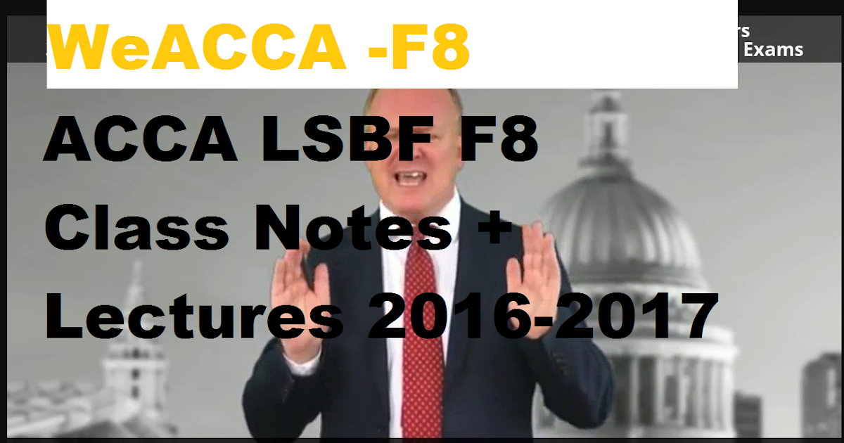Lsbf Video Lectures F4 Lsbf Video Lectures F4