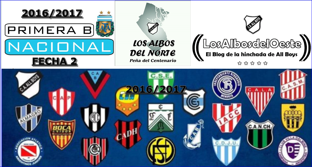 All Boys Pasion del Oeste ALL BOYS PRIMERA B NACIONAL TORNEO 2016/17