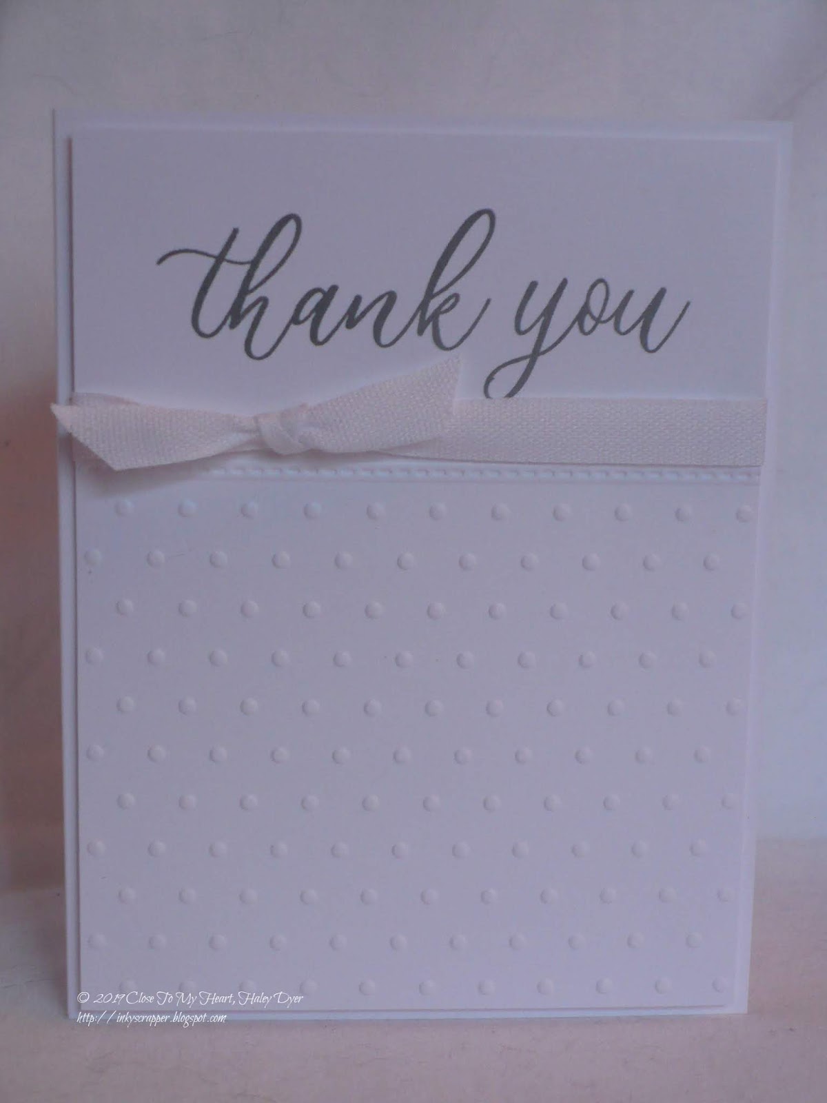 The Inky Scrapper Swiss Dots Embossing Folder Cards