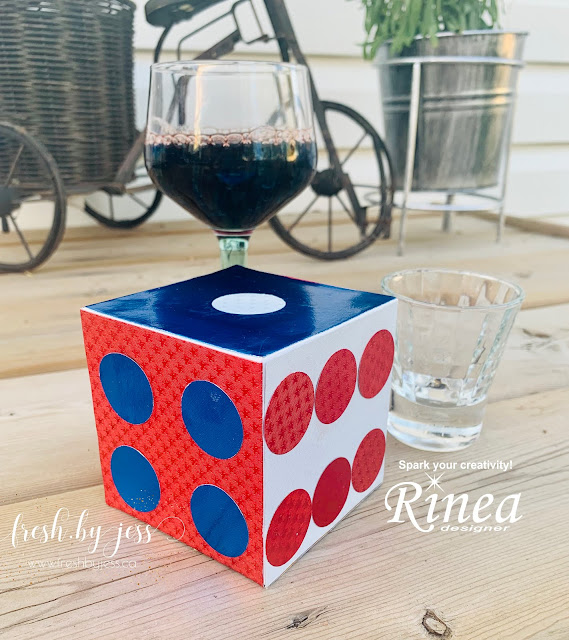 Giant Dice Using Rinea Foiled Paper