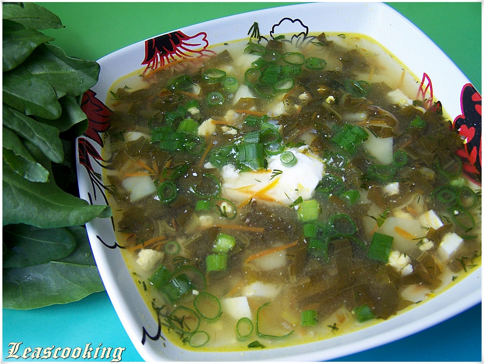 Lea's Cooking Green Chicken Soup ("Shavel" Sorrel Soup)