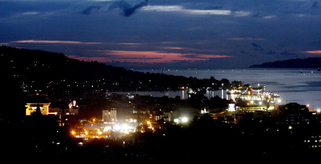 Panorama Kota Ambon Kota Ambon Di Malam Hari
