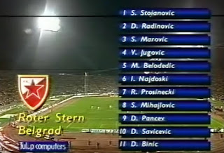 Estrella Roja Belgrado, Red Star, Crvena Zvezda, 1991,