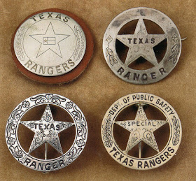 the NAVASOTA CURRENT: Texas Ranger Badges and those that want to be