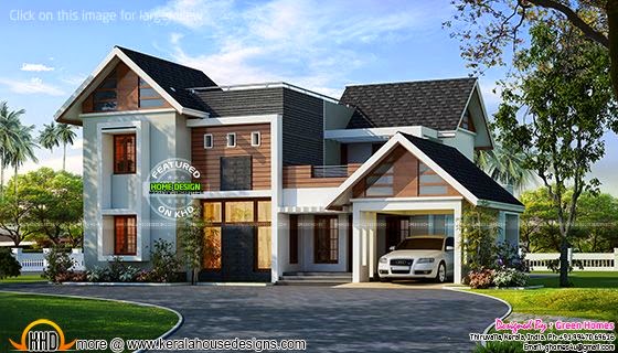 5 bedroom Kerala home design - Kerala Home Design and Floor Plans - 9K ...