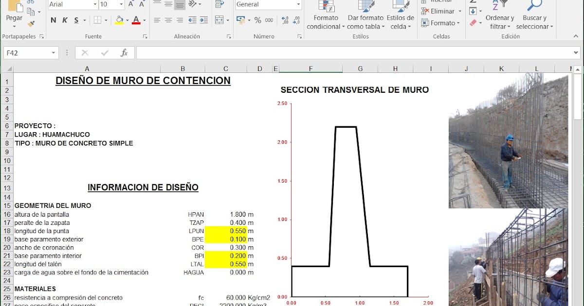 PLANTILLAS EXCEL PARA INGENIEROS CIVILES ( xls ) PLANTILLA EXCEL PARA