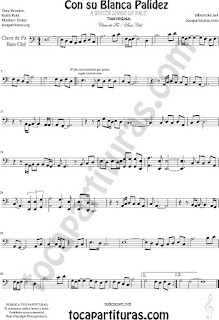  Violonchelo y Fagot Partitura de Con Su Blanca Palidez Sheet Music for Cello and Bassoon Music Scores