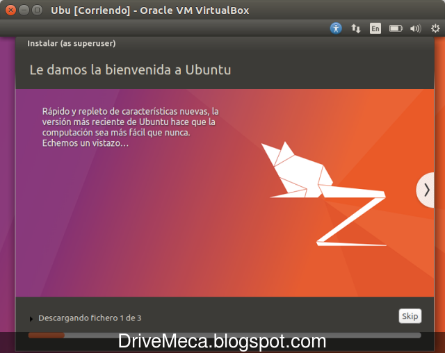 DriveMeca instalando Linux Ubuntu Zesty Zapus paso a paso