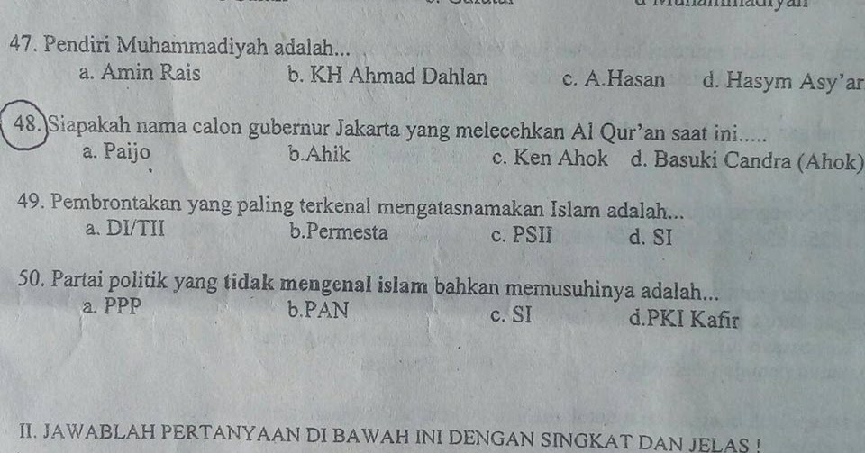 Contoh Soal Tes Tertulis Calon Guru Sdit Pdf