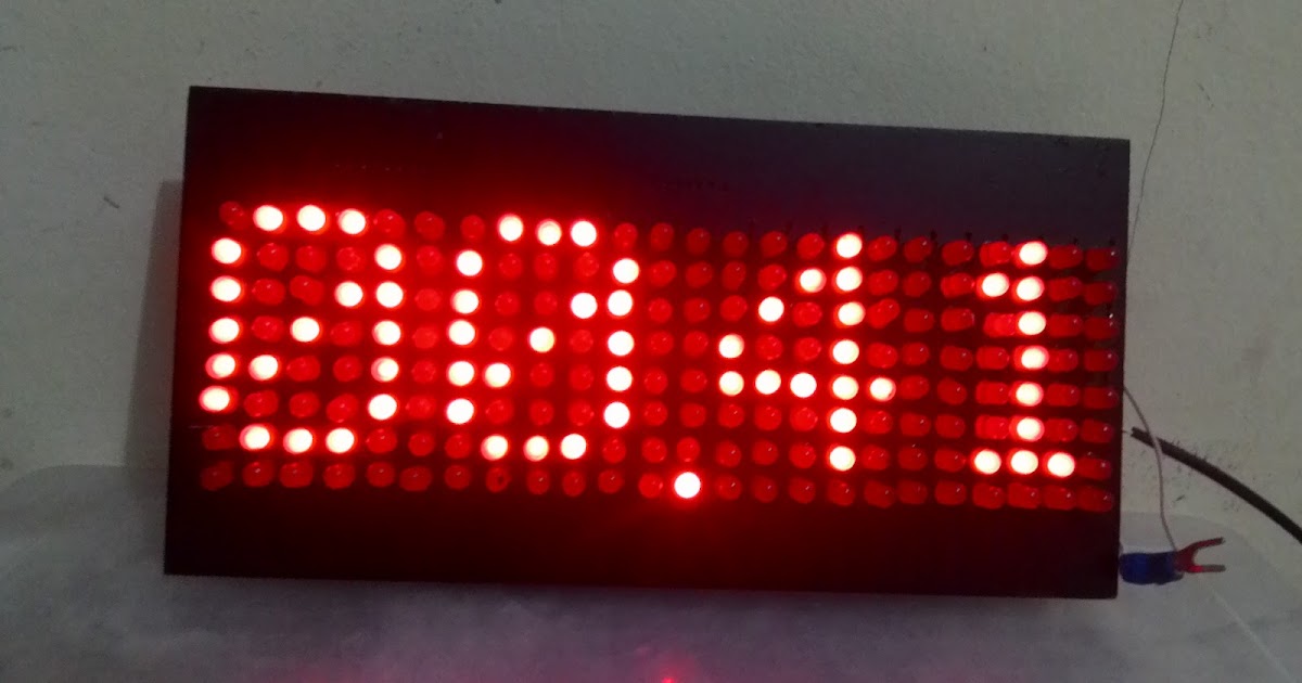 Membuat Jam Digital Dari Lu Led | membuat jam digital dari 192 led yang disusun matrix untuk Membuat Jam Digital Dari Lu Led | membuat jam digital dari 192 led yang disusun matrix untuk
