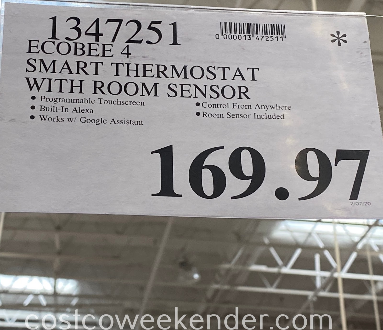 ecobee4 Smart Thermostat Costco Weekender
