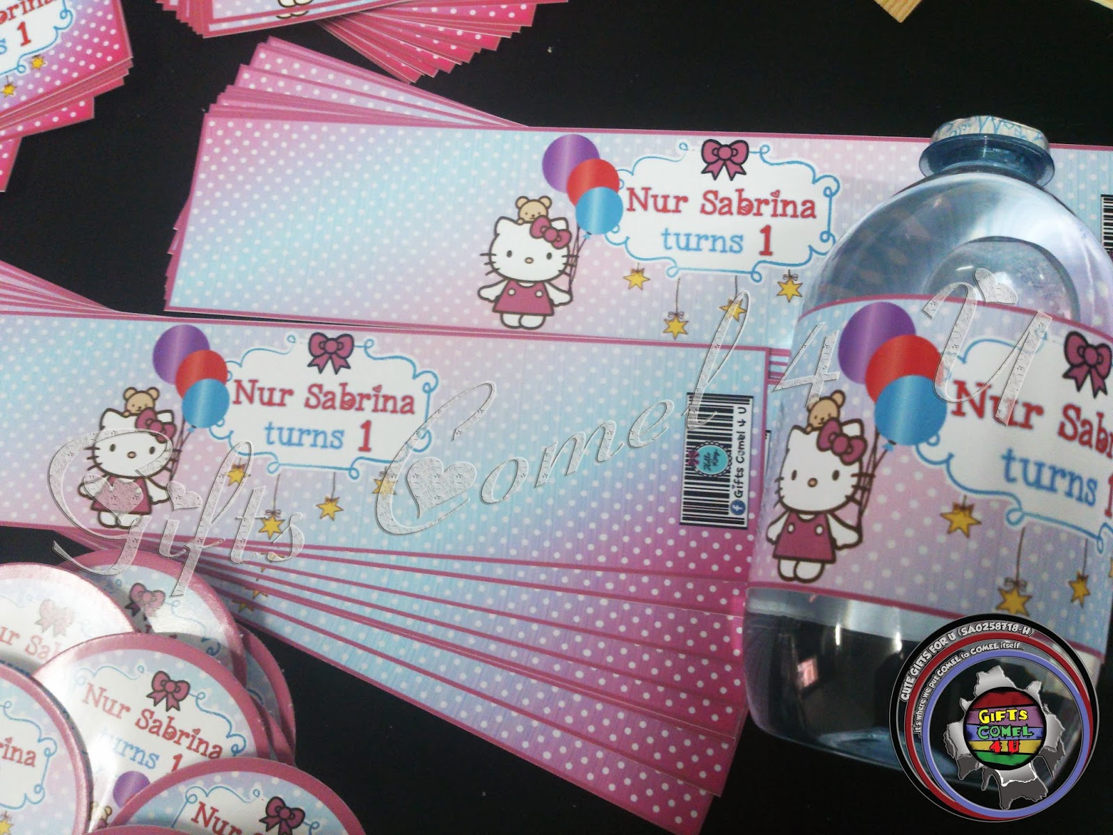 Gifts Comel 4 U: Bottle Label with Personalized Wrapper