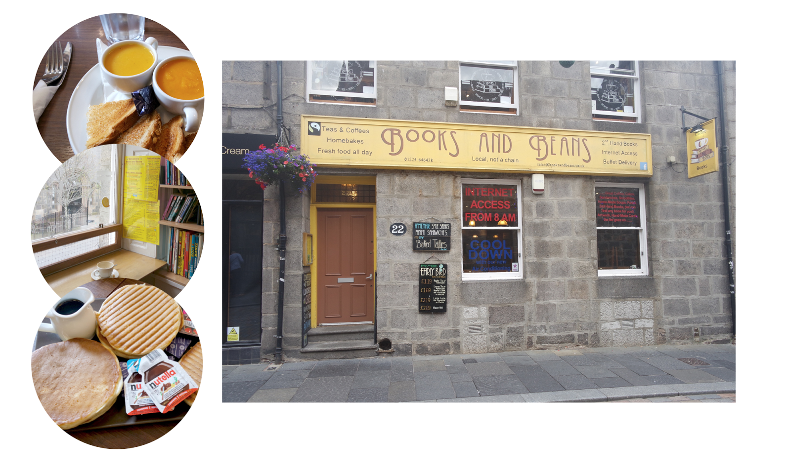 Books and Bean's Coffee Shop Aberdeen Blogger Lunch