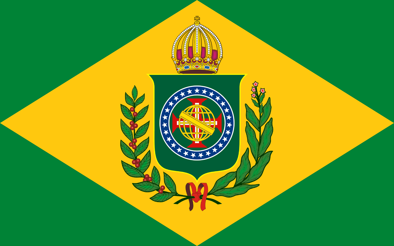 Bandeira do Brasil Imperial - Atualizada com as 27 Estrelas - Versão (10 X 16)