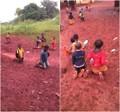 1a1a Barbaric way children are punished for coming late to school in Cameroon. Photos