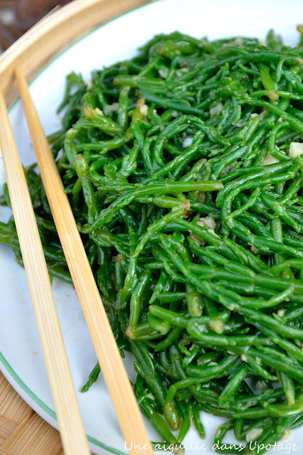 salicornes sautées à l'asiatique 