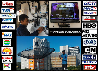 Distribusi Parabola Ke Banyak Kamar Untuk hotel / kos/ Apartemen