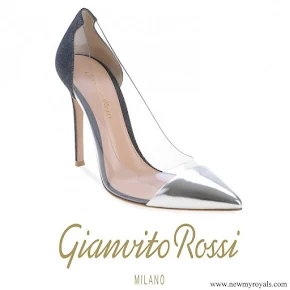 Queen Maxima wore Gianvito Rossi plexi pumps