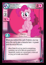My Little Pony Pinkie Pie, Whole Hog High Magic CCG Card