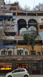 Hundertwasserhaus crazy property architecture in Vienna Austria