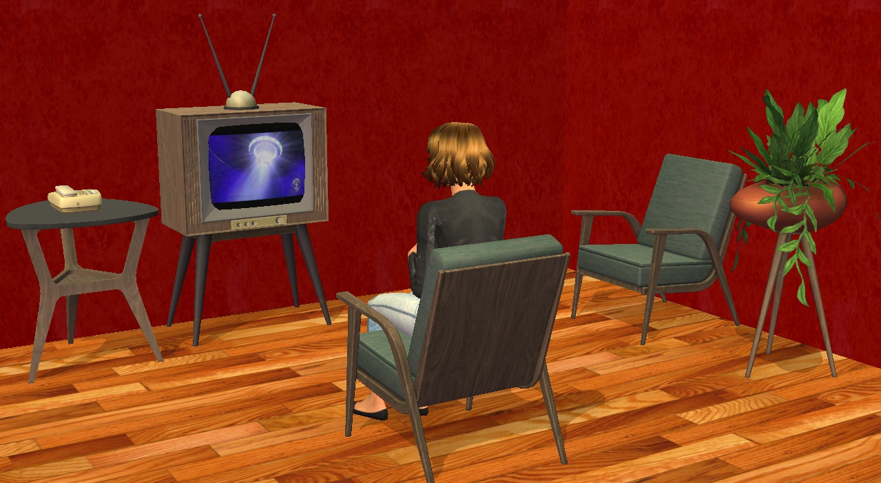 sims 2 modern living room